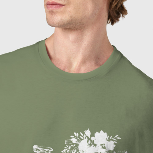 Мужская футболка хлопок Велоулыбка, цвет авокадо - фото 6
