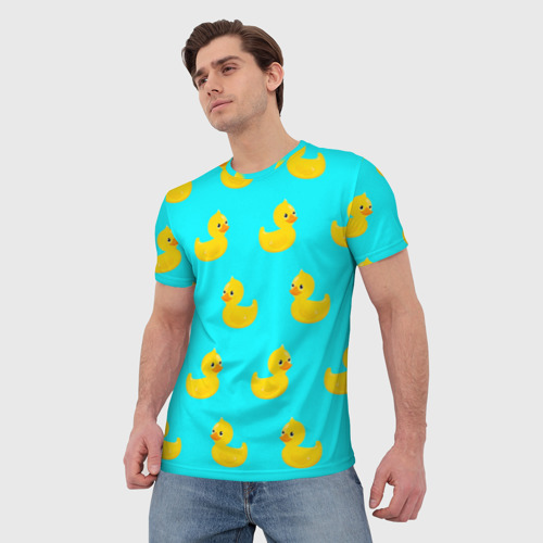 Мужская футболка 3D Уточки, цвет 3D печать - фото 3