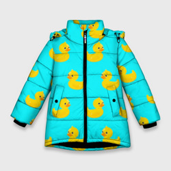 Зимняя куртка для девочек 3D Уточки