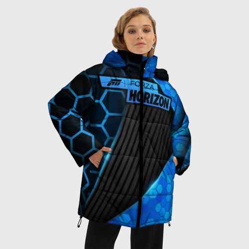 Женская зимняя куртка Oversize Forza Horizon, цвет черный - фото 3