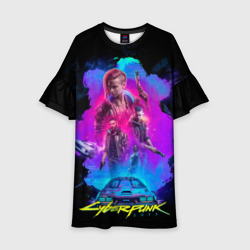 Детское платье 3D Cyberpunk 2077