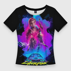 Женская футболка 3D Slim Cyberpunk 2077