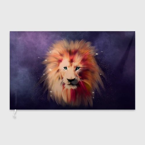 Флаг 3D Space Lion
