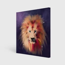 Холст квадратный Space Lion