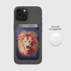 Картхолдер Magsafe магнитный Space Lion - фото 2