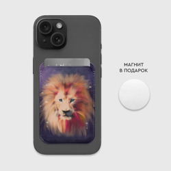 Картхолдер Magsafe магнитный Space Lion - фото 2