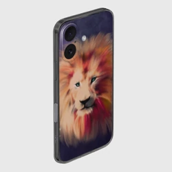 Чехол для iPhone 16 силиконовый с защитой камеры Space Lion - фото 2