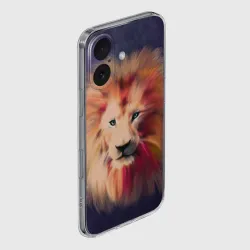 Чехол для iPhone 16 силиконовый с защитой камеры Space Lion - фото 2