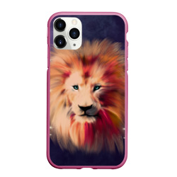 Чехол для iPhone 11 Pro матовый Space Lion