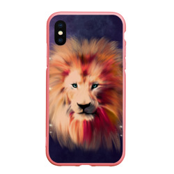 Чехол для iPhone XS Max матовый Space Lion