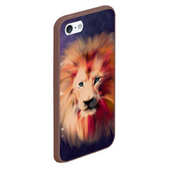 Чехол для iPhone 5/5S матовый Space Lion - фото 2