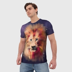 Мужская футболка 3D Space Lion - фото 2