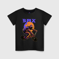 Детская футболка хлопок BMX в космосе