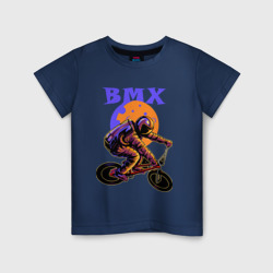 Детская футболка хлопок BMX в космосе