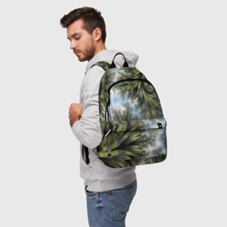 Рюкзак 3D Зеленые листья - фото 2