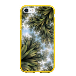 Чехол для iPhone 7/8 матовый Зеленые листья