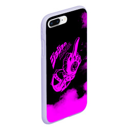 Чехол для iPhone 7Plus/8 Plus матовый ДжоДжо fuck фиолетовый - фото 2