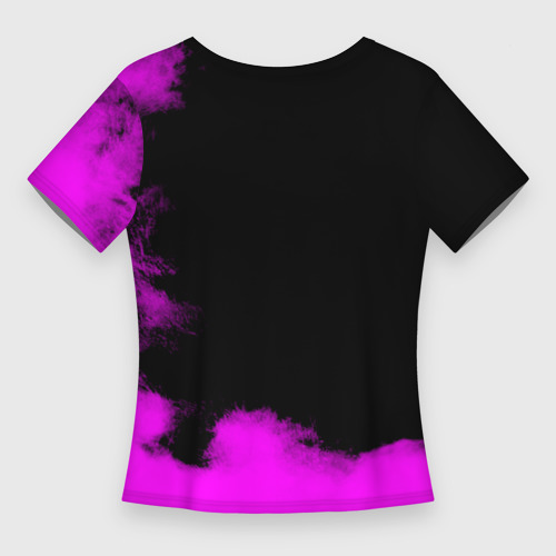 Женская футболка 3D Slim ДжоДжо fuck фиолетовый, цвет 3D печать - фото 2
