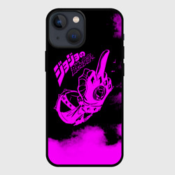 Чехол для iPhone 13 mini ДжоДжо fuck фиолетовый