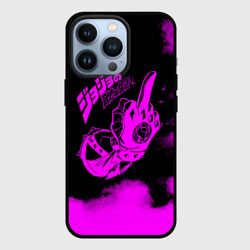 Чехол для iPhone 13 Pro ДжоДжо fuck фиолетовый