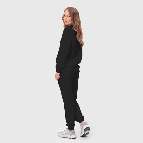 Женский костюм хлопок Space skateboard, цвет черный - фото 4