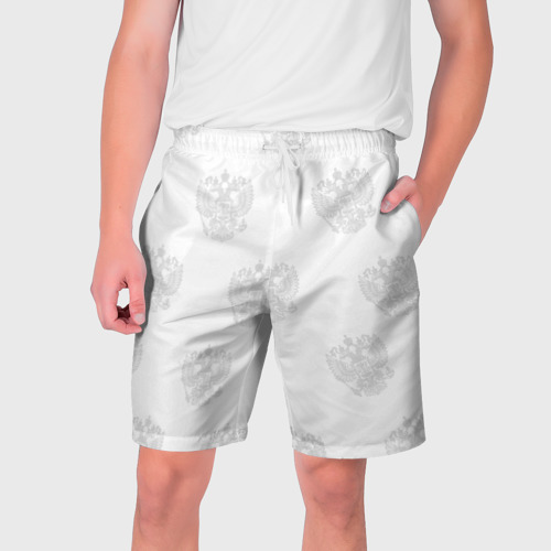 Мужские шорты 3D с принтом Герб, вид спереди #2