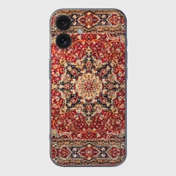 Чехол для iPhone 16 силиконовый с защитой камеры Ковер на стене