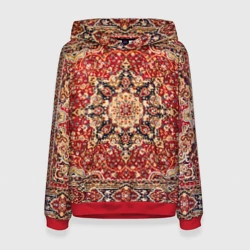 Женская толстовка 3D Ковер на стене