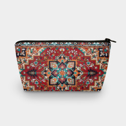 Косметичка 3D Текстура советского ковра с геометрическими узорами