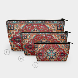 Косметичка 3D Текстура советского ковра с геометрическими узорами - фото 2