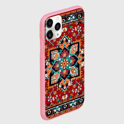 Чехол для iPhone 11 Pro Max матовый Текстура советского ковра с геометрическими узорами - фото 2