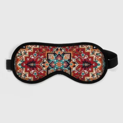 Маска для сна 3D Текстура советского ковра с геометрическими узорами
