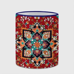 Кружка с полной запечаткой Текстура советского ковра с геометрическими узорами - фото 2