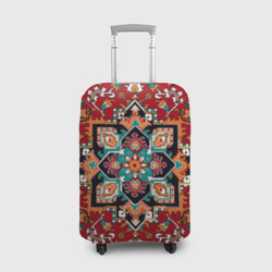 Чехол для чемодана 3D Текстура советского ковра с геометрическими узорами