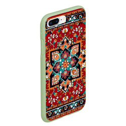 Чехол для iPhone 7Plus/8 Plus матовый Текстура советского ковра с геометрическими узорами - фото 2
