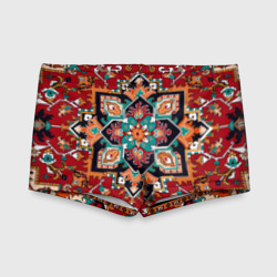 Детские купальные плавки 3D Текстура советского ковра с геометрическими узорами