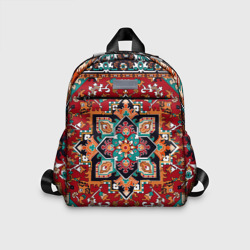 Детский рюкзак 3D Текстура советского ковра с геометрическими узорами