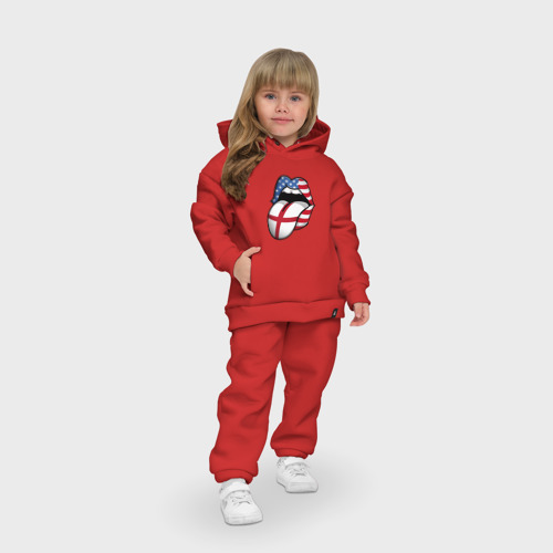 Детский костюм хлопок Oversize Английский Язык, цвет красный - фото 7