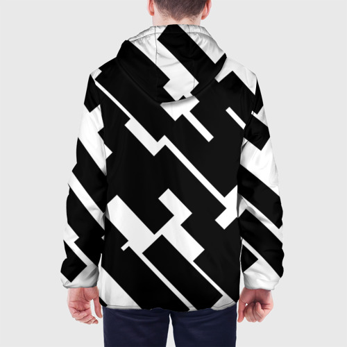 Мужская куртка 3D Геометрия,абстракция,полосы, цвет 3D печать - фото 5