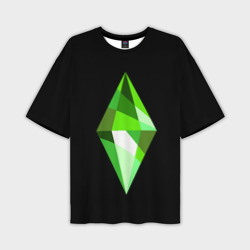 Мужская футболка oversize 3D The Sims Plumbob