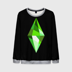 Мужской свитшот 3D The Sims Plumbob