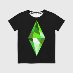 Детская футболка 3D The Sims Plumbob