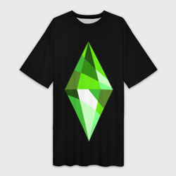 Платье-футболка 3D The Sims Plumbob