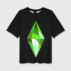 Женская футболка oversize 3D The Sims Plumbob