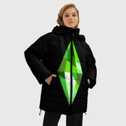 Женская зимняя куртка Oversize The Sims Plumbob - фото 2