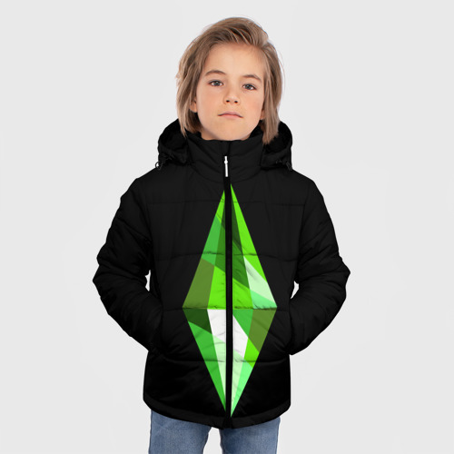 Зимняя куртка для мальчиков 3D The Sims Plumbob, цвет черный - фото 3