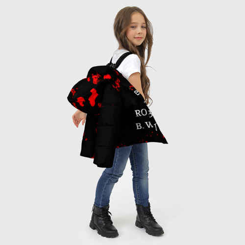 Зимняя куртка для девочек 3D Directed by Robert b. Weide, цвет черный - фото 6