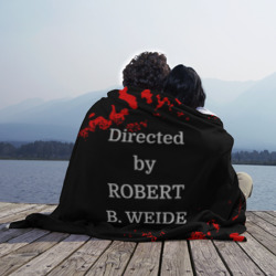 Плед с принтом Directed by Robert b. Weide для любого человека, вид спереди №2. Цвет основы: 3d (велсофт)