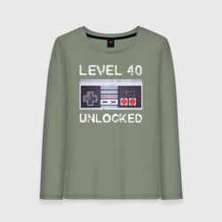 Женский лонгслив хлопок Level 40 Unlocked