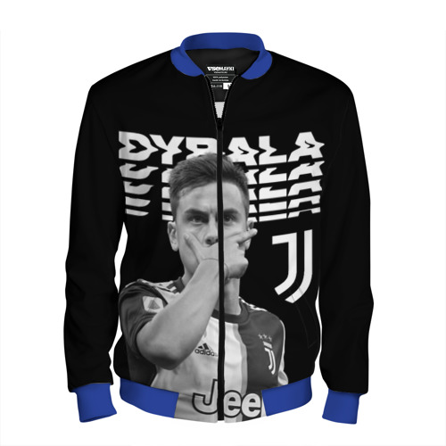 Мужской бомбер 3D Paulo Dybala, цвет синий